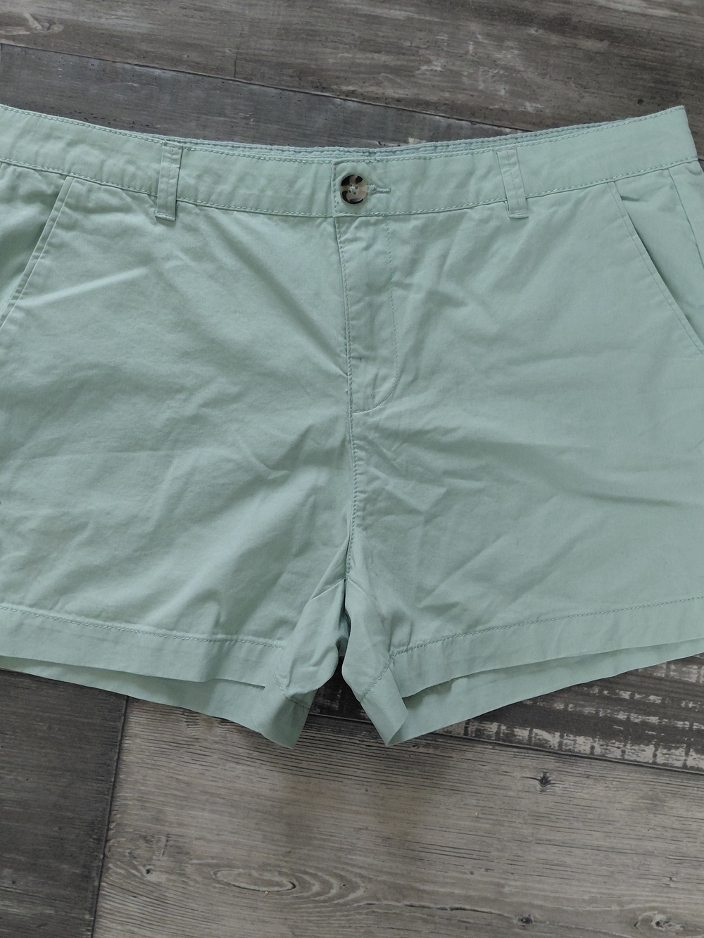 Women's Mint Green Bermuda Shorts - Classic Tailored Fit
